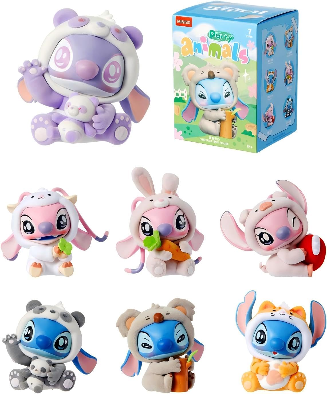 Amazon.com: MINISO Disney Lilo & Stitch Blind Box Animal Party